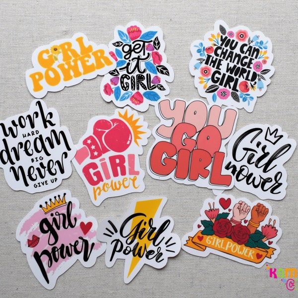 Girl Power Water Proof Stickers