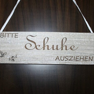 Door sign decoration country house vintage shabby retro take off your shoes decorative sign