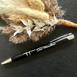 Ballpoint pen personalized made of metal | Ballpoint pen with engraving Perfect as a gift Wedding gift Pen with name engraving