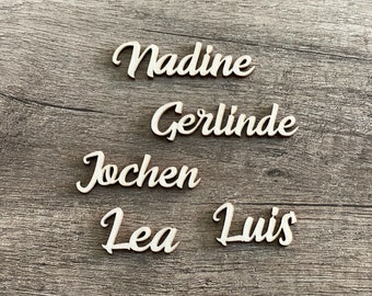 Lettering name name plate personalized name place card guest gift 3 cm