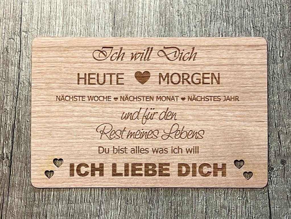 Wooden Greeting Card Gift Card I Love You Gift Etsy wooden-greeting-card-gift-card-i-love-you-gift-etsy