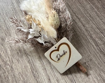 Pendentif en bois étiquette cadeau merci rectangle étiquette cadeau invité 4 cm