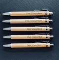 Personalized wooden ballpoint pen | Ballpoint pen with engraving Perfect as a gift Wedding gift Pen with name product logo