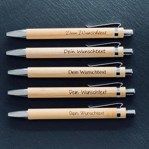 Personalized wooden ballpoint pen | Ballpoint pen with engraving Perfect as a gift Wedding gift Pen with name