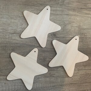 Star Christmas Stars Christmas Xmas Hanging Decoration 15 x 15 cm Wood Decoration Craft Craft Star Stars Star Decoration Christmas