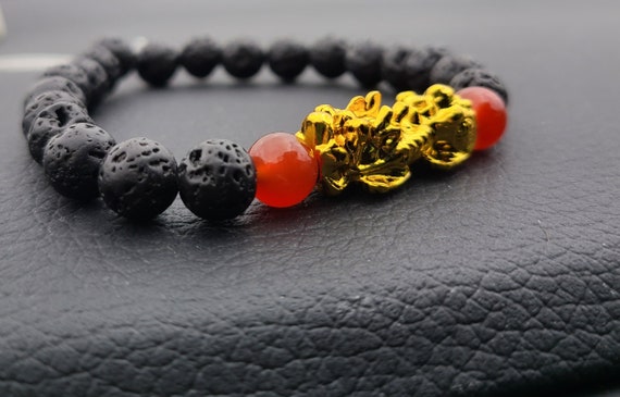 Dragon Blood Jasper 8mm Round Crystal Bead Bracelet | The Magic Is In You