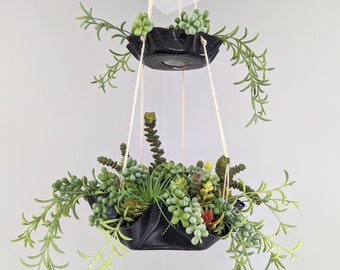 Vinyl Album Hanging Basket/Planter