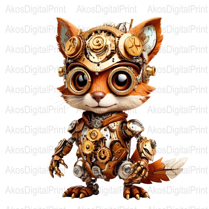 Steampunk Fox - Etsy