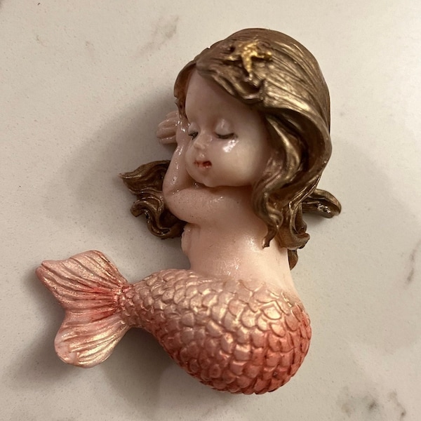 Mermaid Soap Sleeping Mermaid Goat Milk Soap Customize Hair Tail Colors