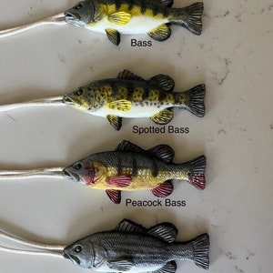 Fish Soap on a Rope Realistic Hand Painted Fun Gift for Outdoorsmen, Fisherman, Adults Kids