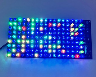 Zusammengebauter GROSSER 153 LED Superrechner - RGB Langsame LEDs