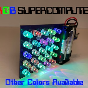 Supercomputer - Retro Computing - Multi colors and RGB Slow Change LEDs available image 1