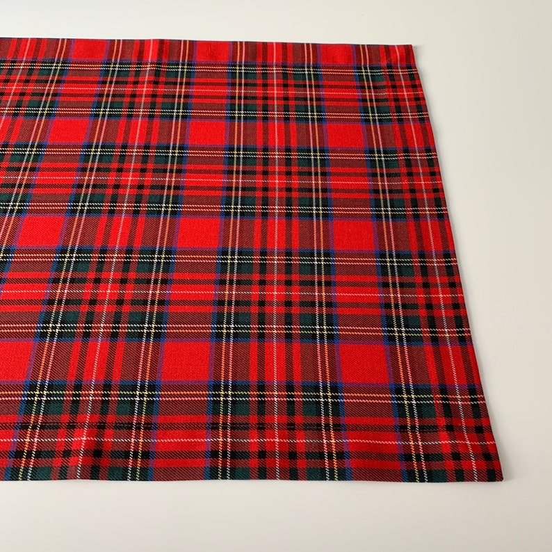 Christmas Plaid Placemat and Napkin Set Christmas Gifts for Etsy