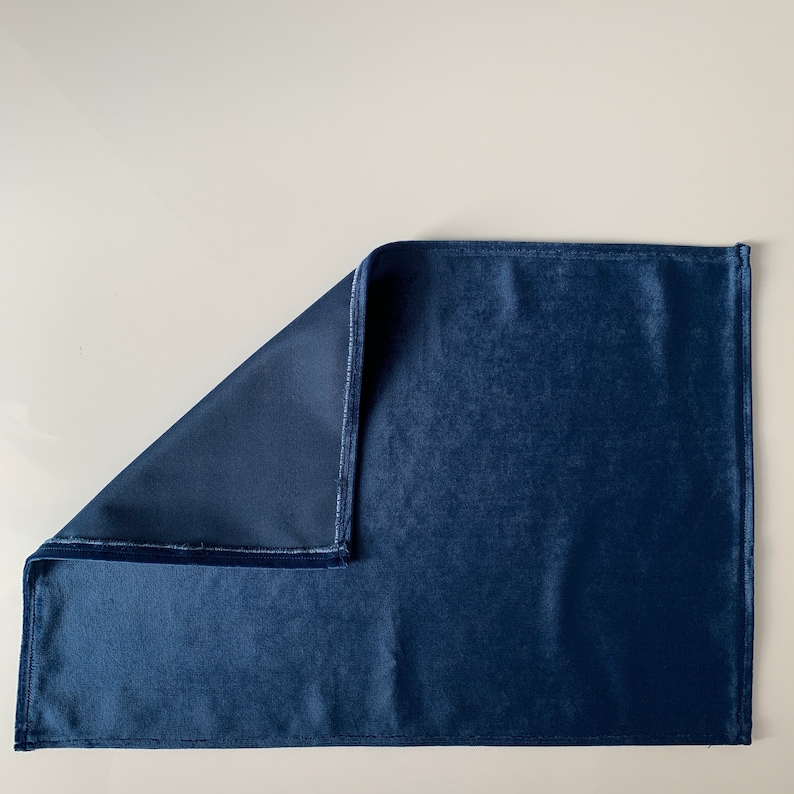 Emerald Green Velvet Placemat Velvet Placemats Set of 6 8 Etsy