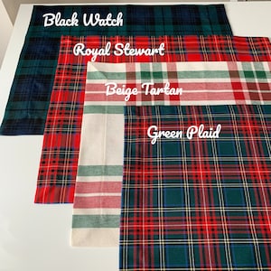 Blackwatch Plaid Custom Christmas Tablecloth, Tartan Holiday Table Cover, Christmas Table Decor, Round or Rectangular Plaid Table Cover