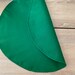 Solid Green Round Placemat: Fabric Dinner Table Mat (14 Inches) - Etsy
