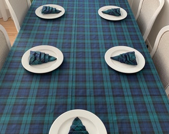 Tartan Tablecloth Tartan Tablecloth, Round Tartan Tablecloth