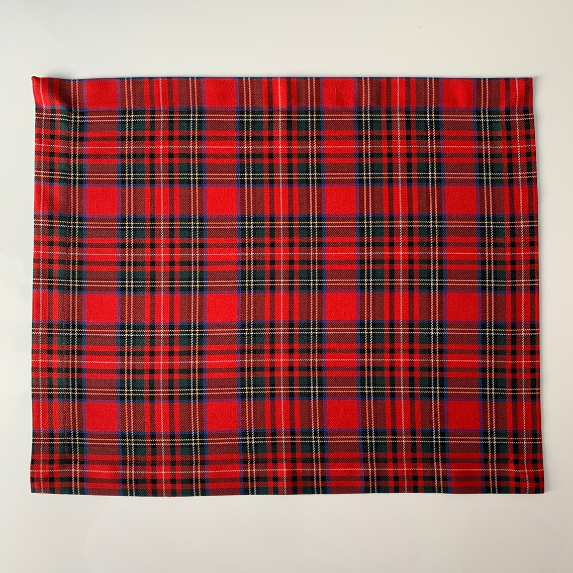 Christmas Plaid Placemat and Napkin Set Christmas Gifts for Etsy