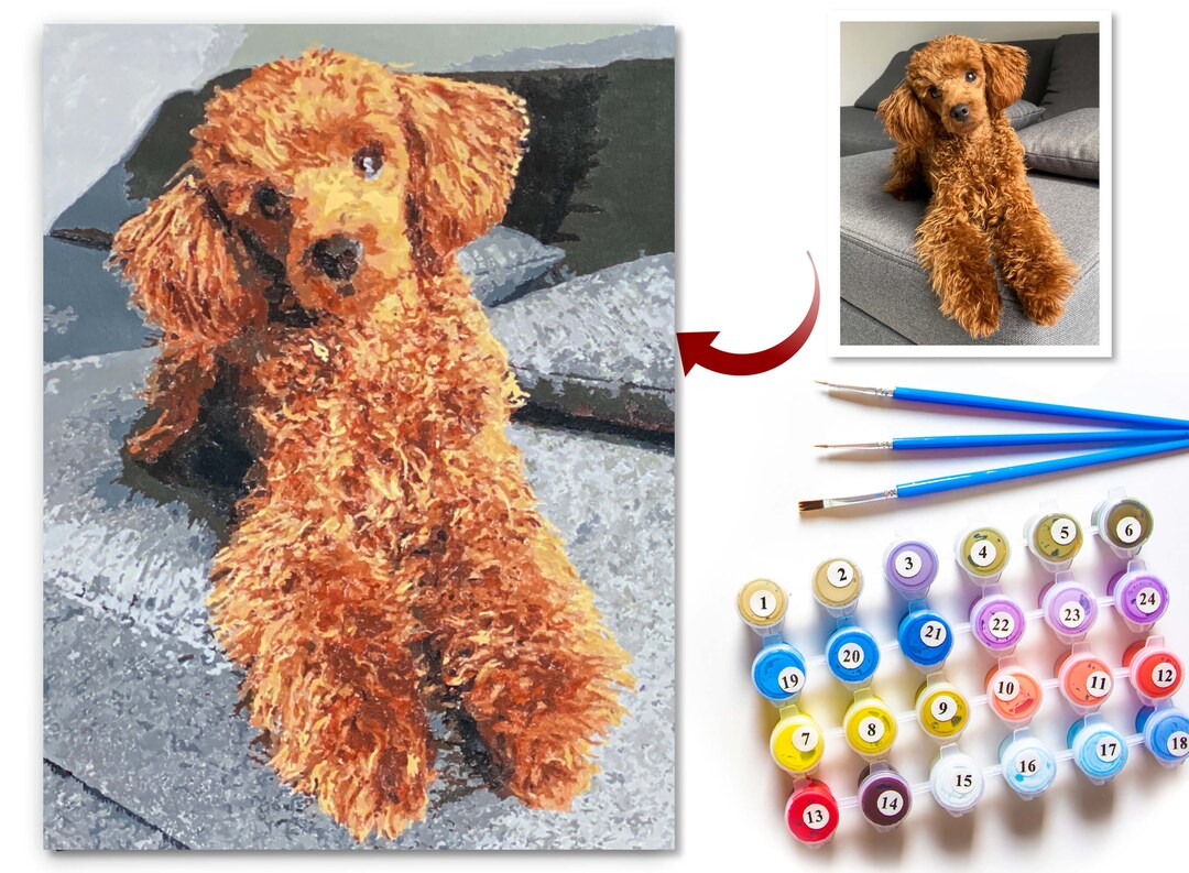 Custom Paint by Number Paint by Number Kit Personalized Paint by Number