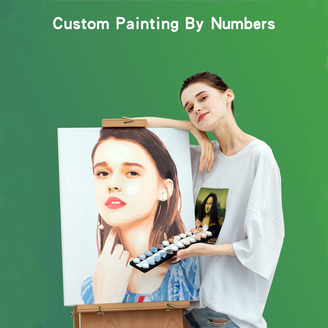 Abstract Women/girl Paint by Number Kit,diy Painting by Numbers Beginner,  16x20 Inches Painting by Numbers for Adults ,personalized Gift 