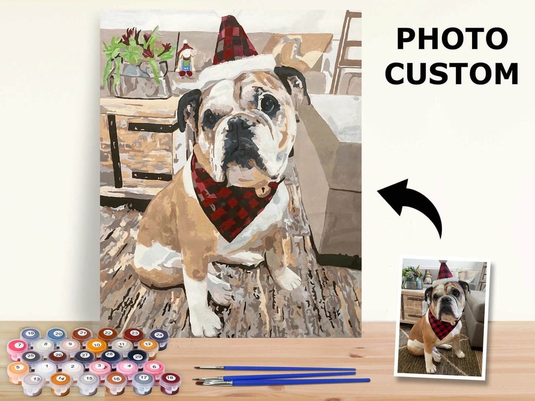 Custom Paint by Number Paint by Number Kit Personalized Paint by Number