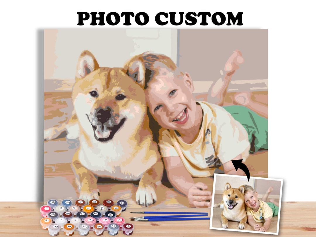 Custom Paint by Number Paint by Number Kit Personalized Etsy