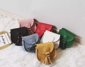Personalized Kids Tassel Crossbody Bag: Mini Purse