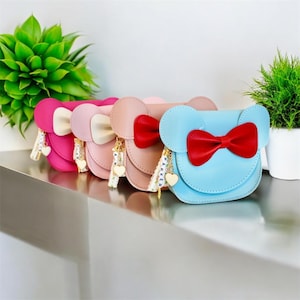 Sac à main personnalisé avec noeud de souris, sac à main pour tout-petit, cadeau de petite fille