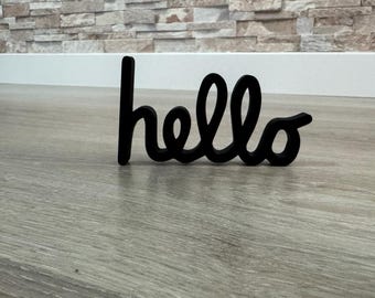 Bonjour décoration imprimée en 3D pomme macintosh rétro