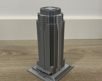 Nakatomi Plaza 3D Model: Die Hard Movie PLA Print (6.1 Inch)