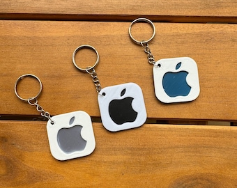 Llavero Apple-logo PLA 3D