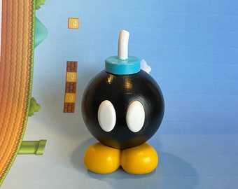 Bob-Omb Super Mario Bros, impreso en 3D y pintado a mano / Nintendo