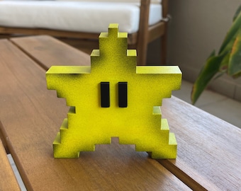 STAR Super Mario Bros, impreso en 3D y pintado a mano / Nintendo