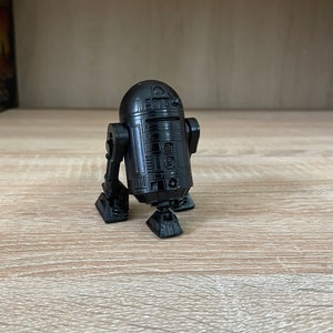 R2-D2 Negro, figura impresa en 3D