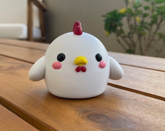 Chicken  figurine Resin 3D printed Hand Painted