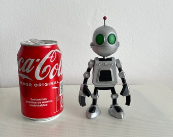 Ratchet and Clank Robot 6 pulgadas pintado a mano impreso en 3D