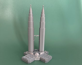 Petronas Towers Model- PLA 3D Printed