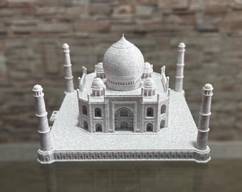 Taj Mahal. miniatura impresa en 3D