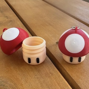 Porte-clés et boîte Super Mario Mushroom