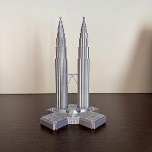 Petronas Towers Model- PLA 3D Printed