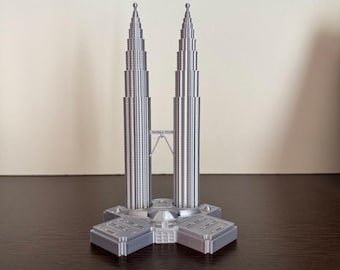 Petronas Towers Model- PLA 3D Printed