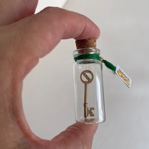 Volver a Oz Dorothy Key miniatura en una botella