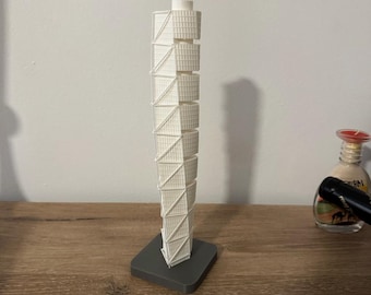 Turning Torso Model | 3D Printed Architectural Model | Malmö Sweden Landmark | Scandinavian Architecture | Modern Decor
