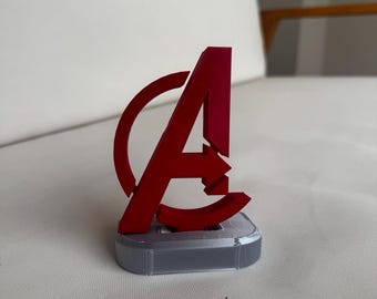Vengadores Logo escritorio Estatua 3D Impreso