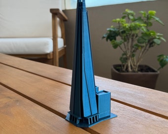 The Shard London UK  PLA 3D Printed Model