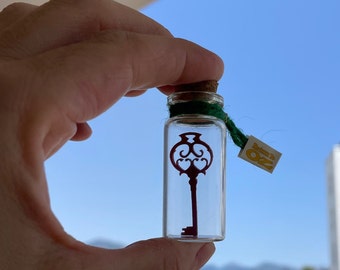 Volver a Oz Mombi Key miniatura en una botella