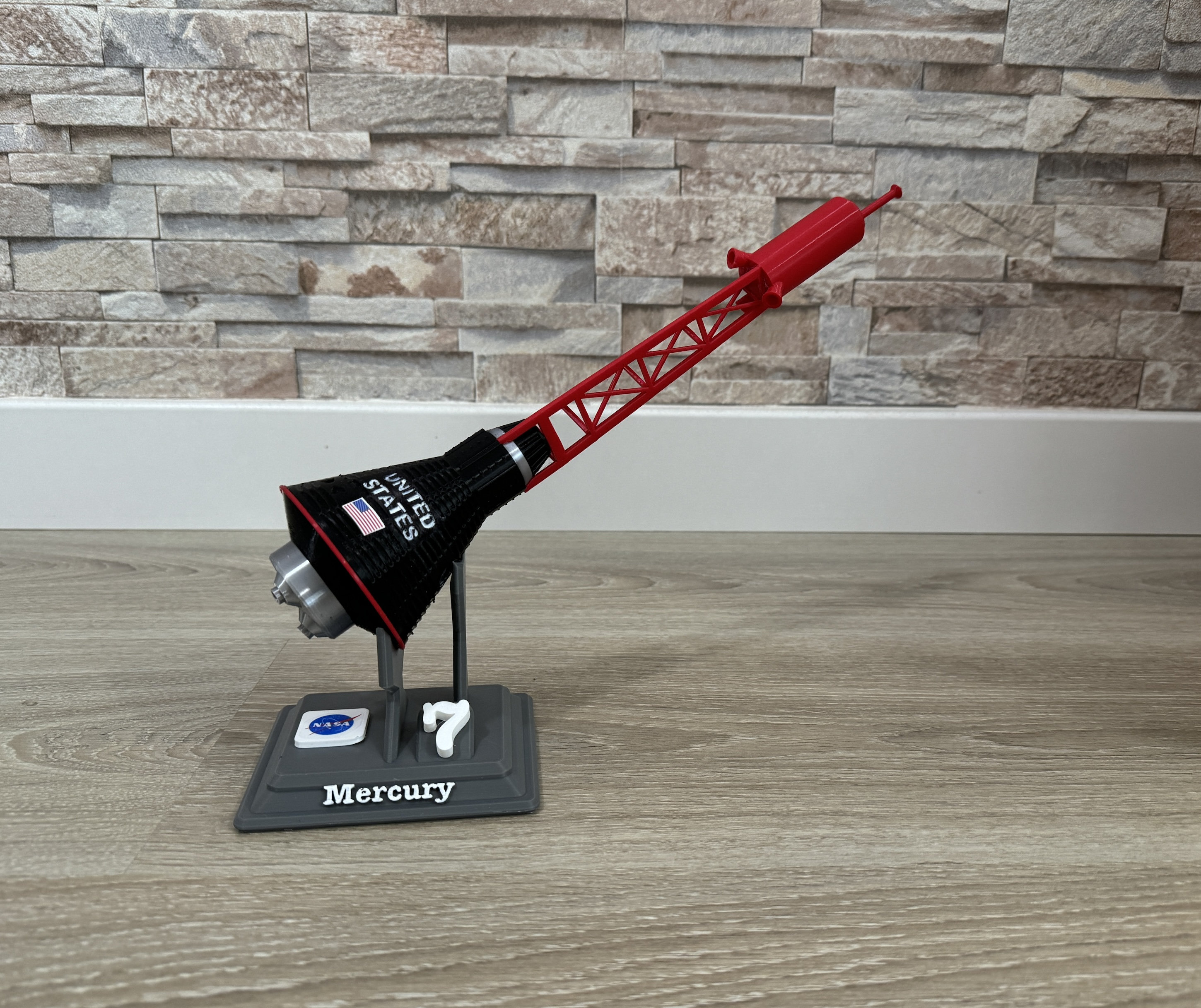 Cápsula De Mercurio Impresa En 3D - Etsy, image size:2900x2434