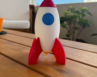 Rocket Toy PLA 3D Printed