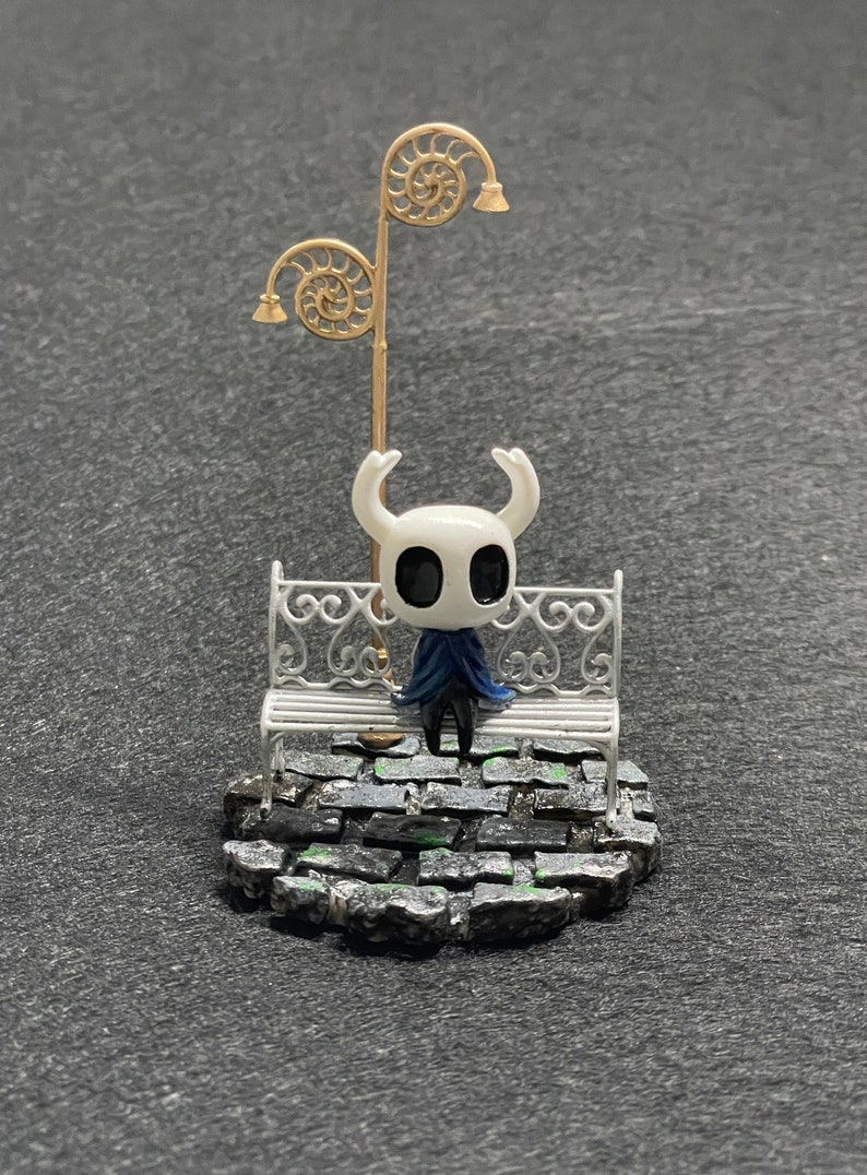 Hollow Knight Diorama, mini impreso en 3D y pintado a mano image 1