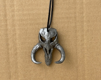Mandalorian Necklace, 3D Printed and hand painted